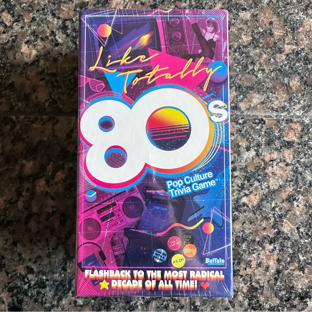 Buffalo Games Like Totally 80's - Pop Culture Trivia Game 14+ ages NWT